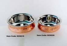 Copper & steel Handi set