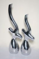 Aluminum flower vases