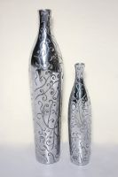 Aluminum flower vases