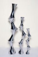 Aluminum flower vases