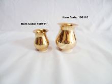Brass flower vases