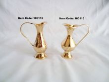 Brass flower vases set