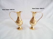 Brass flower vases set